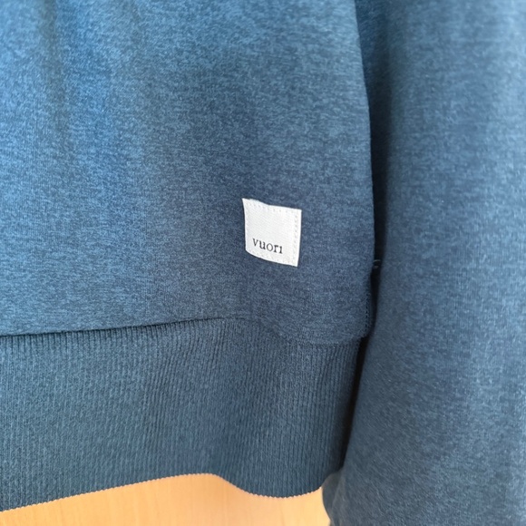 Vuori Halo Long Sleeve Crewneck Sweatshirt Size Small Beryl Heather - Picture 4 of 8